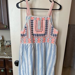 NWT Entro embroidered bodice dress